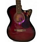 Used Rogue RA-090 Dreadnought Crimson Red Burst Acoustic Guitar