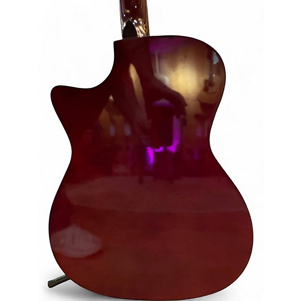 Used Rogue RA-090 Dreadnought Crimson Red Burst Acoustic Guitar