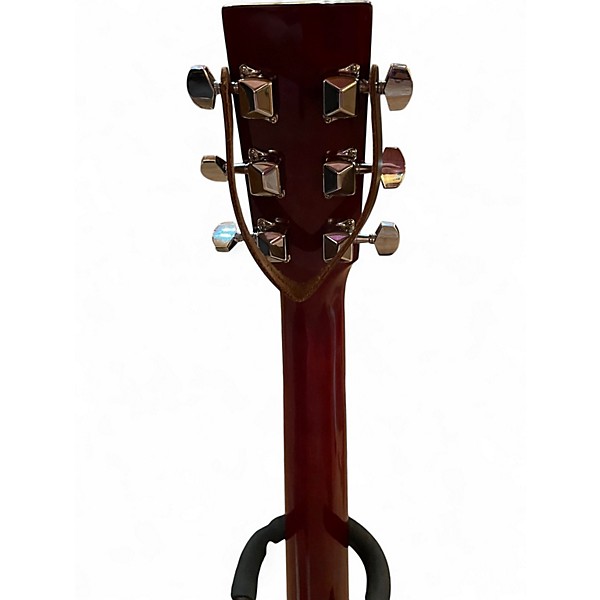 Used Rogue RA-090 Dreadnought Crimson Red Burst Acoustic Guitar