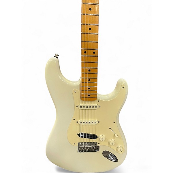 Used Fender Artist Series Eric Johnson Stratocaster White Blonde Solid Body Electric Guitar