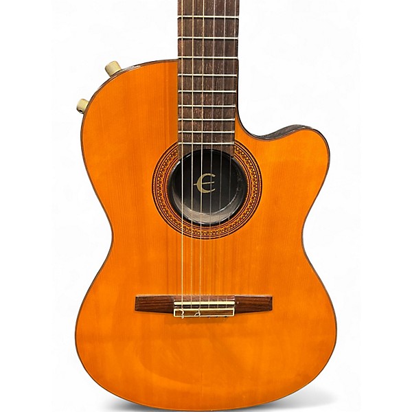 Used 1990s Epiphone CHET ATKINS CEC Natural Classical Acoustic Electric Guitar