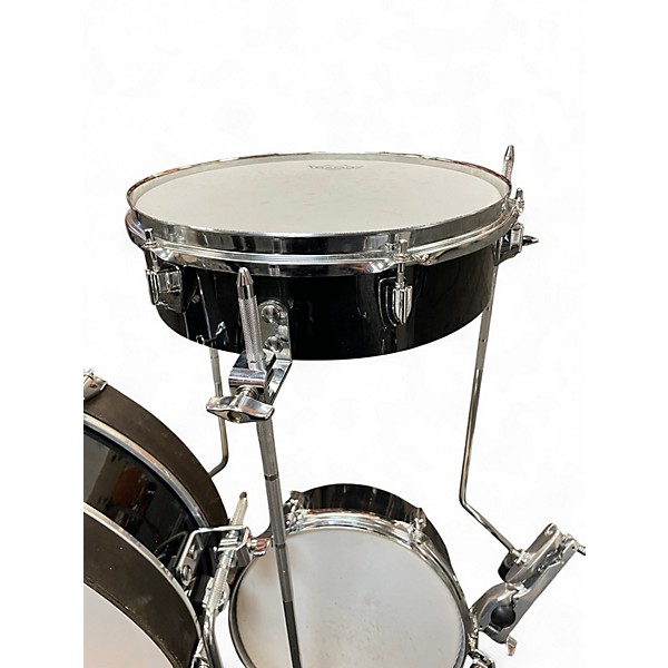Used TAMA 4 Piece club jam pancake kit Black Drum Kit