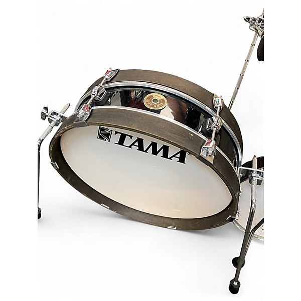 Used TAMA 4 Piece club jam pancake kit Black Drum Kit