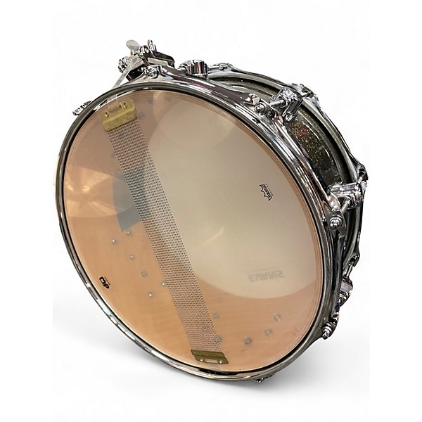 Used DW 14X6.5 Performance Series Snare Pewter Sparkle Drum