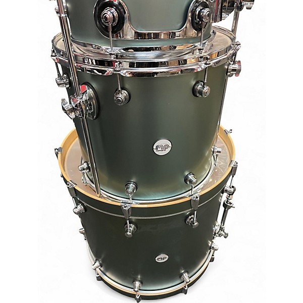 Used DW 4 Piece Design Series Satin Sage  Drum Kit