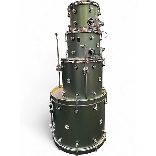 Used DW 4 Piece Design Series Satin Sage  Drum Kit