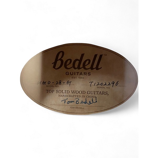 Used 2022 Bedell Heritage Series HGD28G Natural Acoustic Guitar