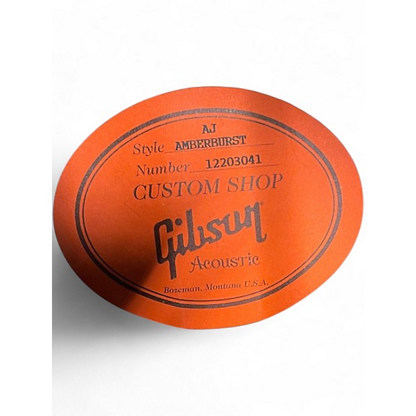 Used 2013 Gibson ADIRONDACK AJ CUSTOM SHOP LTD EDITION AMBERBURST Acoustic Electric Guitar