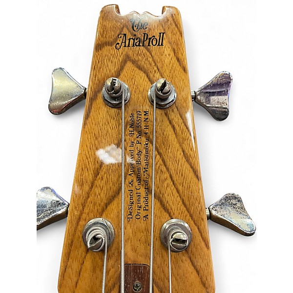 Vintage 1980 Aria SB-1000 Natural Electric Bass Guitar