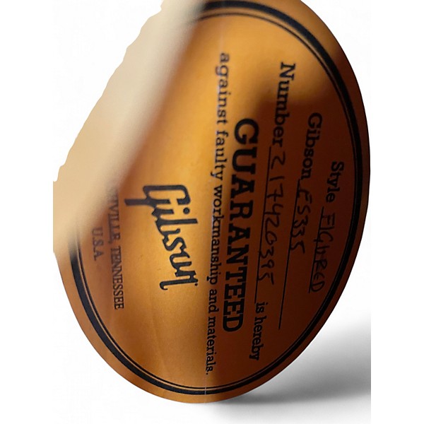 Used 2022 Gibson ES335 Figured Natural Hollow Body Electric Guitar