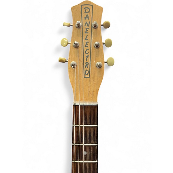 Used Danelectro U1 Mustard Yellow Solid Body Electric Guitar