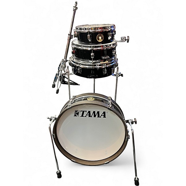 Used TAMA 4 Piece club jam Black Drum Kit