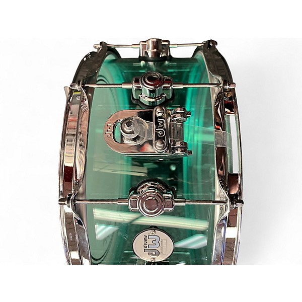 Used DW 6.5X14 Design Series Acrylic Snare SEA GLASS Drum