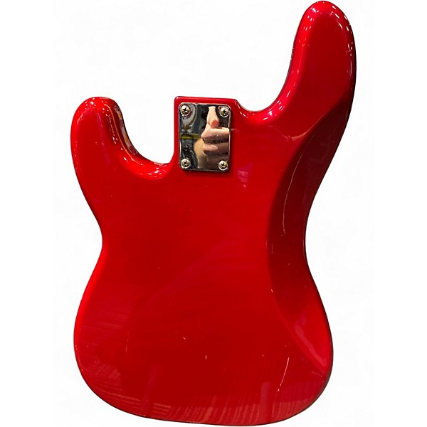 Used Fender Standard Precision Bass Red Electric Bass Guitar