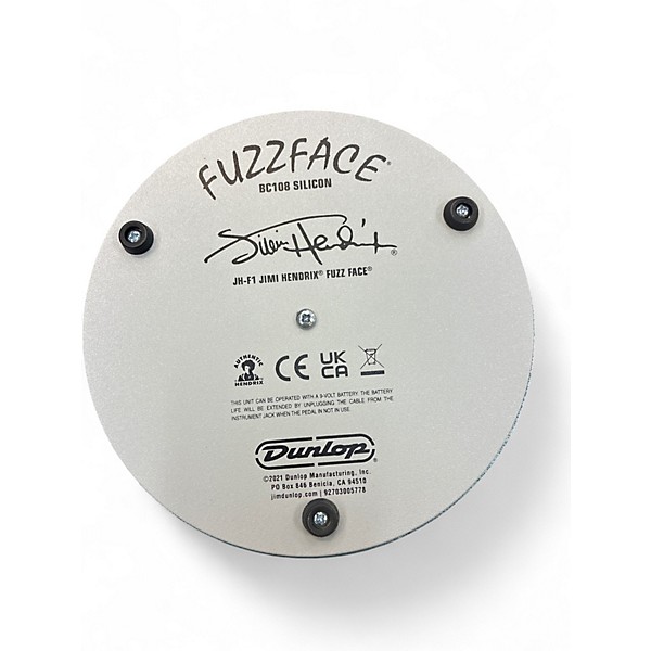 Used Dunlop JHF1 Jimi Hendrix Signature Fuzz Face Effect Pedal