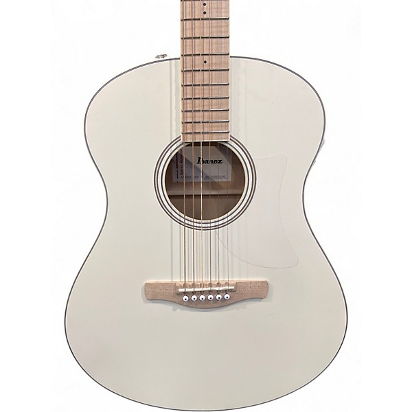 Used Ibanez AAM370E Antique White Acoustic Electric Guitar