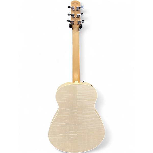 Used Ibanez AAM370E Antique White Acoustic Electric Guitar