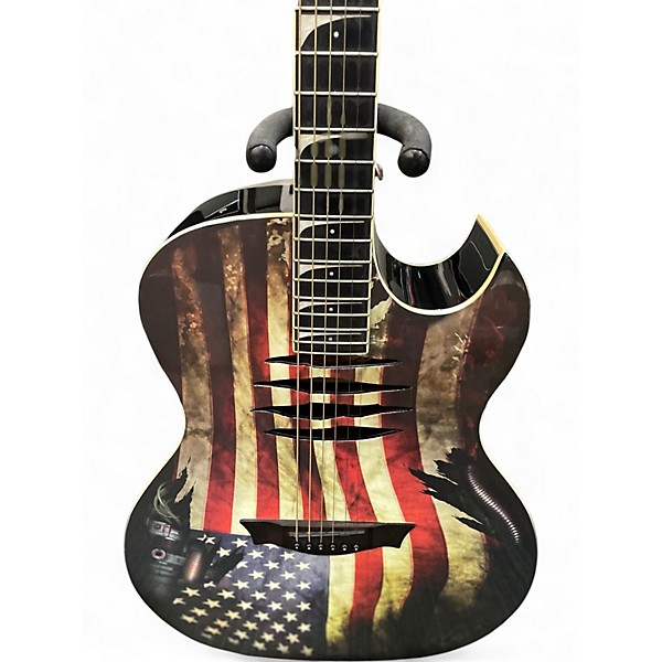 Used Dean Dave Mustaine Mako Glory Black Acoustic Guitar