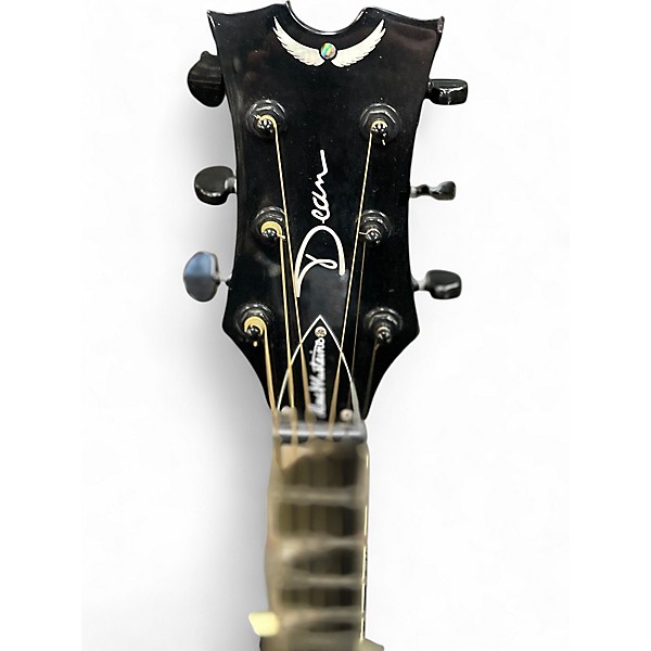 Used Dean Dave Mustaine Mako Glory Black Acoustic Guitar