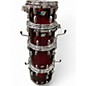 Used Ludwig 6 Piece Vistalite Red Drum Kit