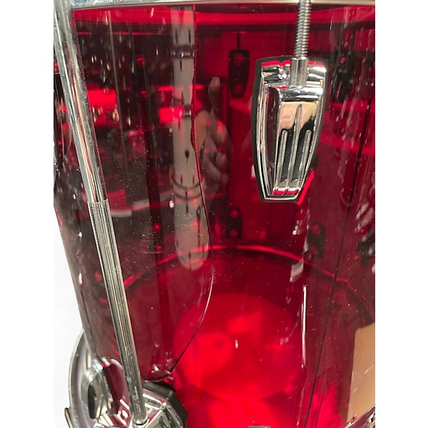 Used Ludwig 6 Piece Vistalite Red Drum Kit