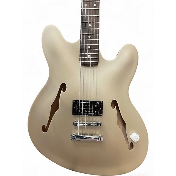 Used Fender TOM DELONGE STARCASTER SATIN GOLD Solid Body Electric Guitar