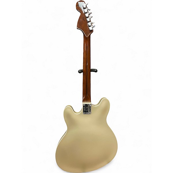 Used Fender TOM DELONGE STARCASTER SATIN GOLD Solid Body Electric Guitar