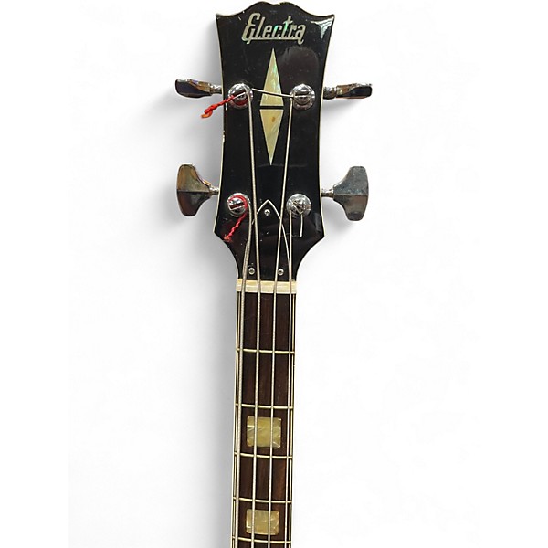 Used Electra 2221 Hollow Body Red Electric Bass Guitar