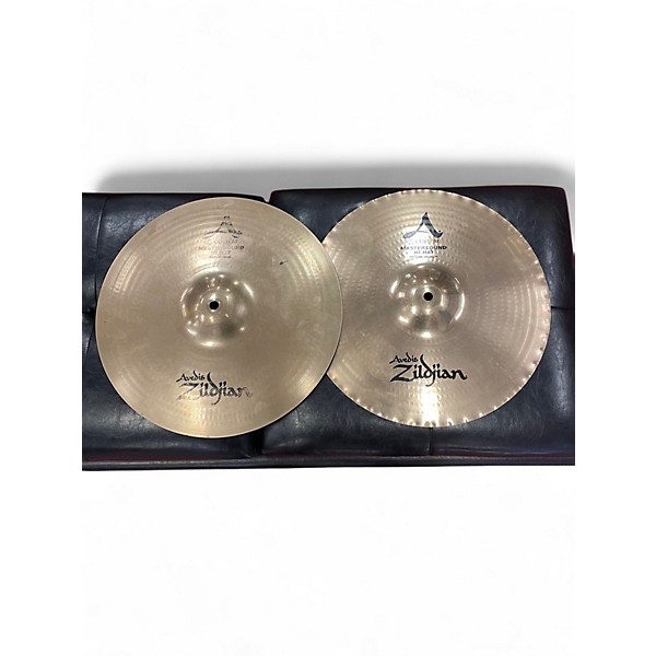 Used Zildjian 14in A Custom Mastersound Hi Hat Pair Cymbal