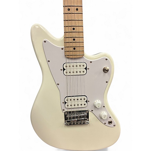 Used Squier Mini Jazzmaster HH White Solid Body Electric Guitar