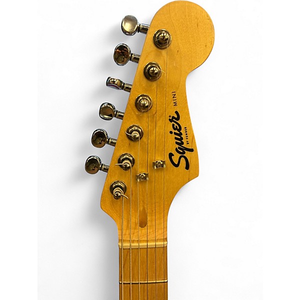 Used Squier Mini Jazzmaster HH White Solid Body Electric Guitar