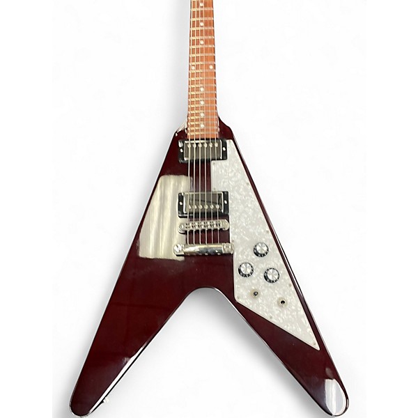 Used Gibson Flying V Wine Red Solid Body Electric Guitar