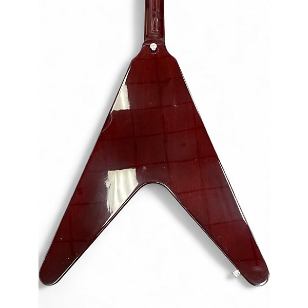 Used Gibson Flying V Wine Red Solid Body Electric Guitar