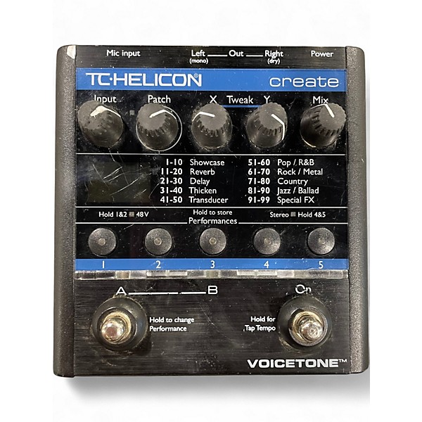 Used TC Helicon VoiceTone Create Vocal Processor