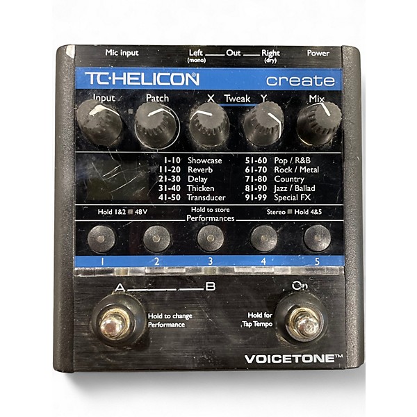 Used TC Helicon VoiceTone Create Vocal Processor
