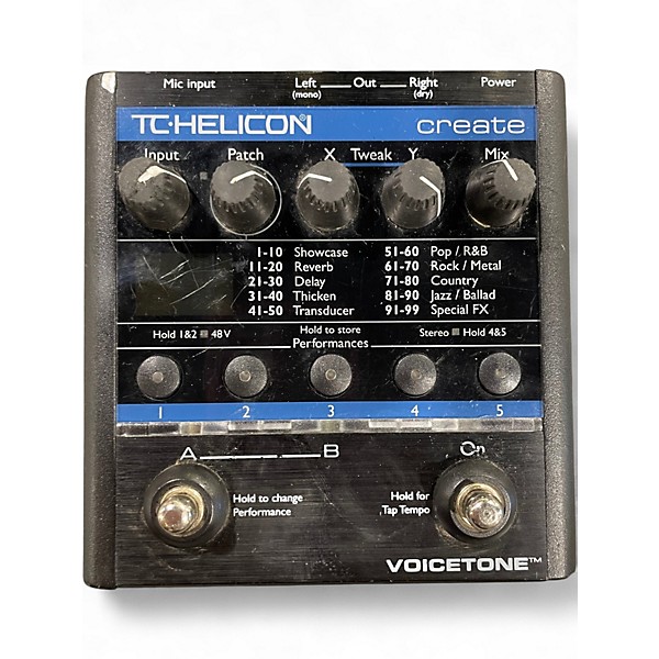 Used TC Helicon VoiceTone Create Vocal Processor