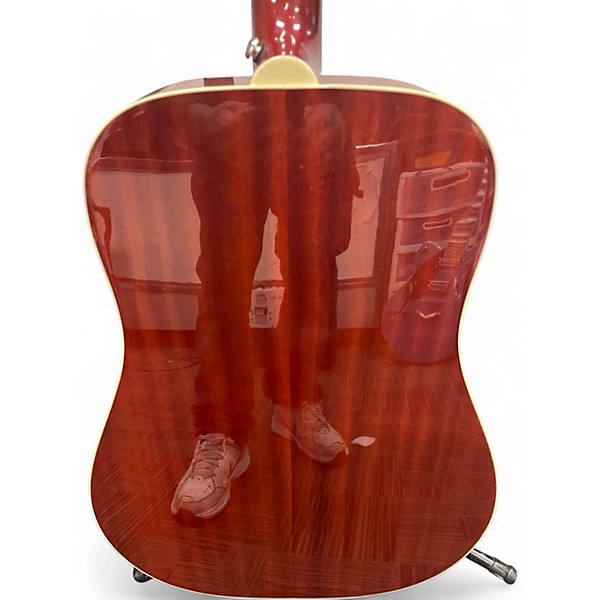 Used Epiphone Hummingbird Pro 2 Tone Sunburst Acoustic Electric Guitar