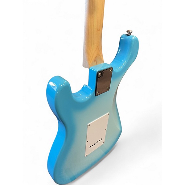 Used Indio Classic S-Style Blue Burst Solid Body Electric Guitar