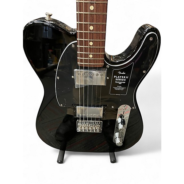 Used Fender telecaster player II HH Black Solid Body Electric Guitar