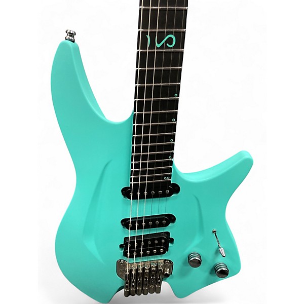 Used Aristides H/06 AQUA GREEN Solid Body Electric Guitar