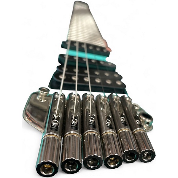 Used Aristides H/06 AQUA GREEN Solid Body Electric Guitar