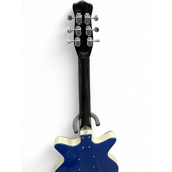 Used Danelectro 59M NOS+ DC GGB Blue Solid Body Electric Guitar