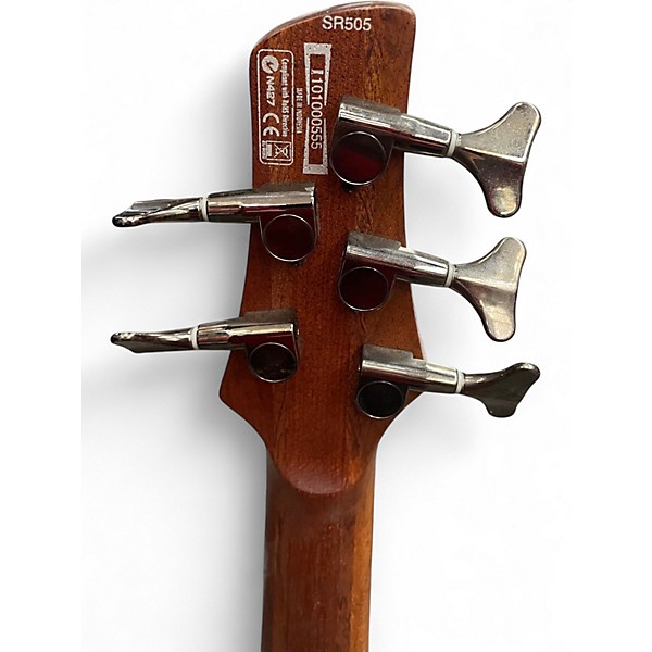 Used Ibanez SR505 5 String Natural Electric Bass Guitar