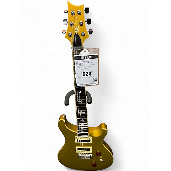 Used PRS SE Custom 24 Gold Solid Body Electric Guitar