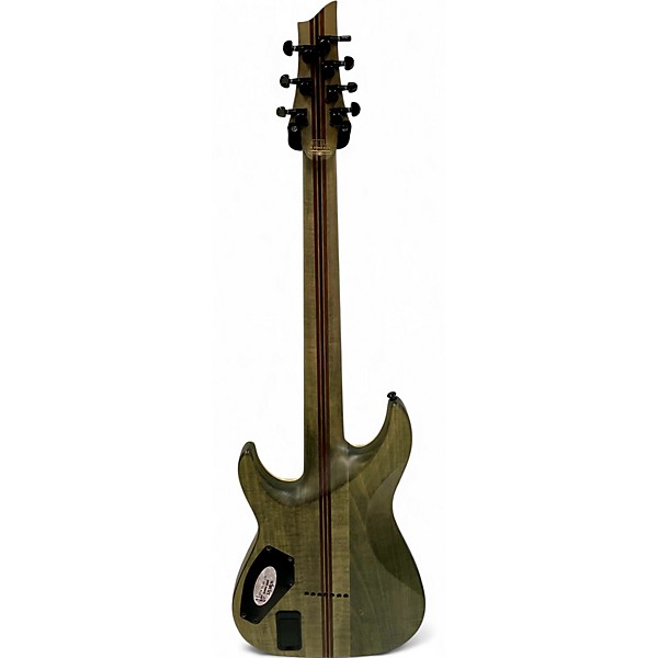 Used Schecter Guitar Research C-7 SLS Elite Evil Twin Black Solid Body Electric Guitar