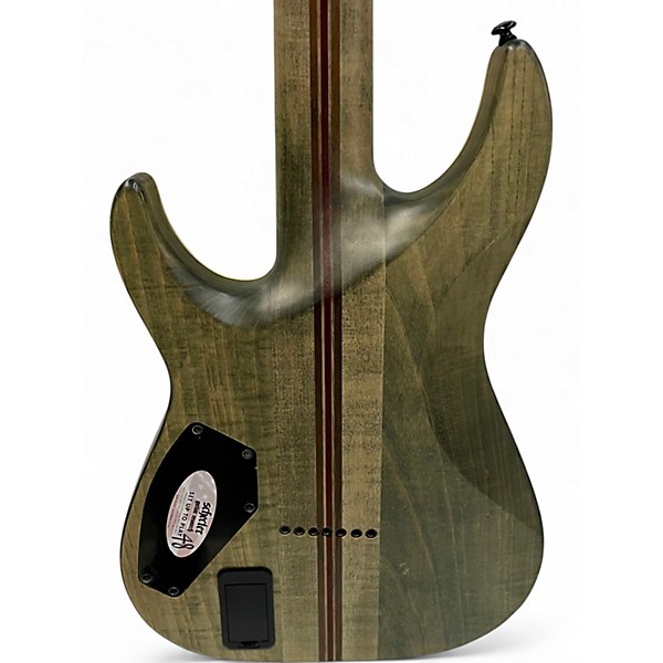 Used Schecter Guitar Research C-7 SLS Elite Evil Twin Black Solid Body Electric Guitar