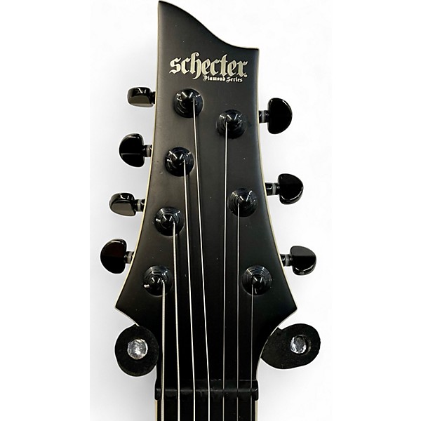 Used Schecter Guitar Research C-7 SLS Elite Evil Twin Black Solid Body Electric Guitar