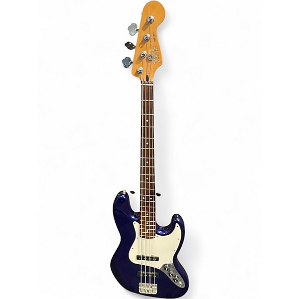 Used Fender Standard Jazz Bass Blue Electric Bass Guitar