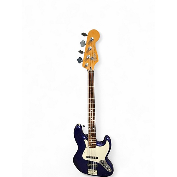 Used Fender Standard Jazz Bass Blue Electric Bass Guitar
