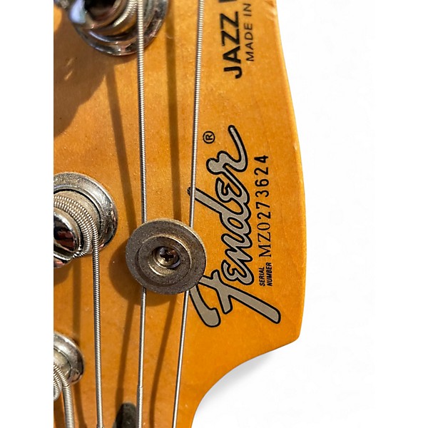 Used Fender Standard Jazz Bass Blue Electric Bass Guitar